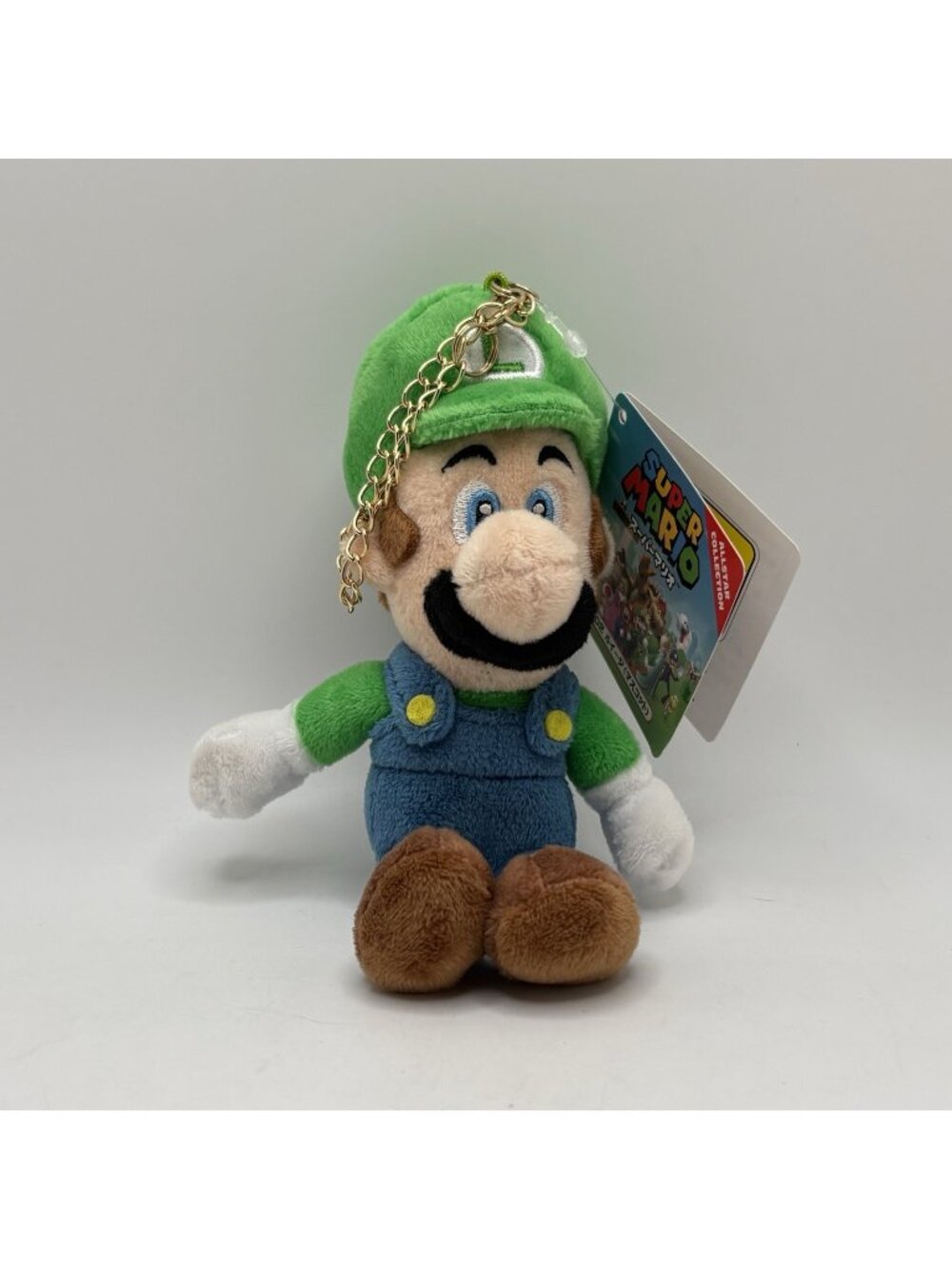 Sanei MM02 Super Mario Luigi 6” Plush Keychain Brand New With Tags